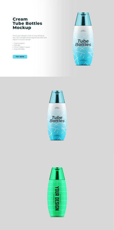 奶油管模型产品样机下载 (PSD,PNG)