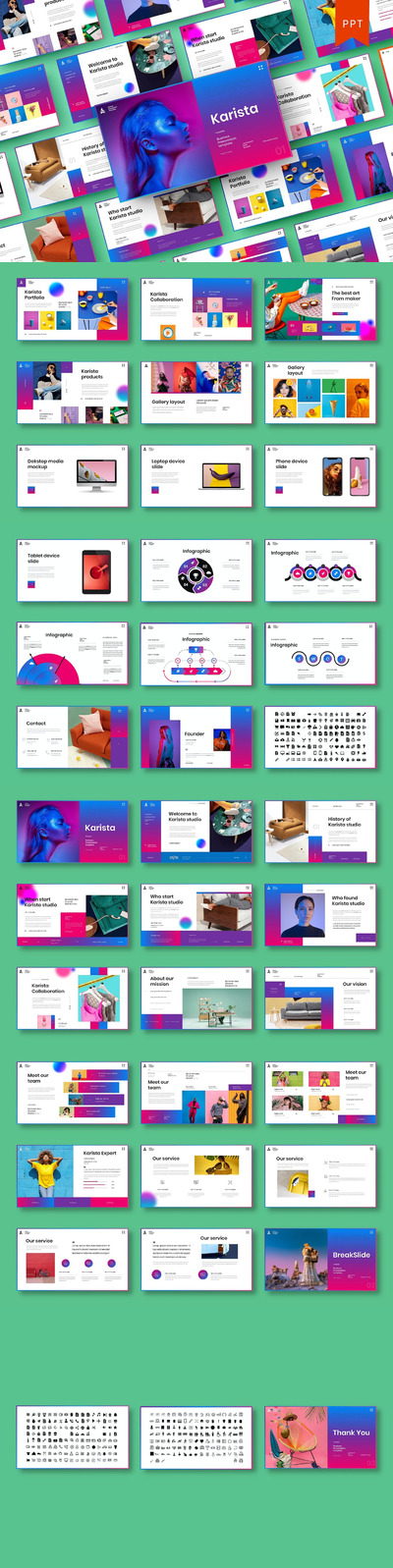 🔴时尚高端绚丽多用途的高品质商业商务PowerPoint幻灯片演示模板（pptx）