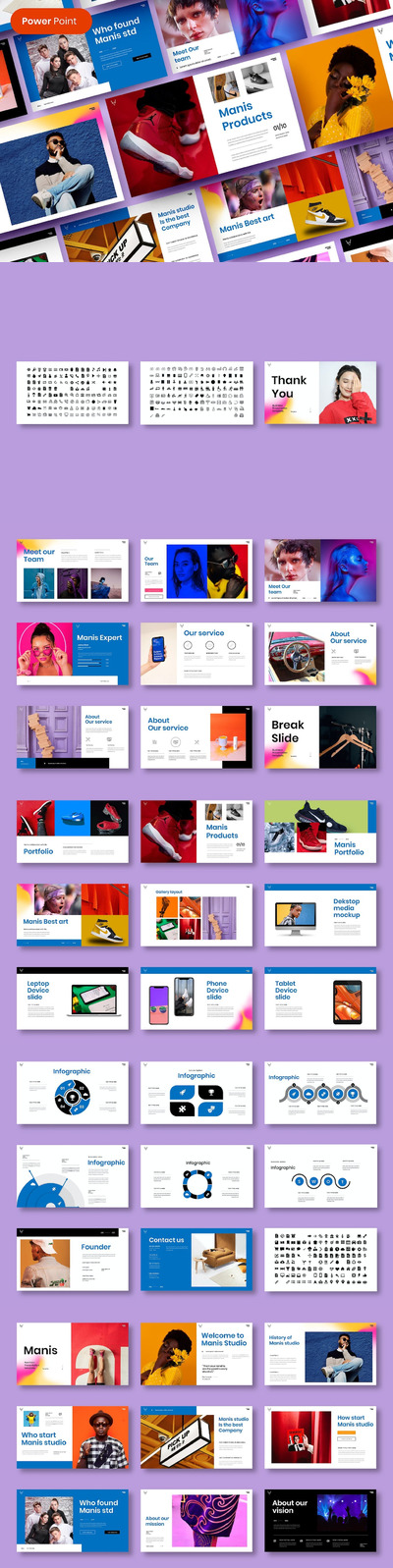 🔴时尚高端多用途的高品质PowerPoint幻灯片演示模板（pptx）