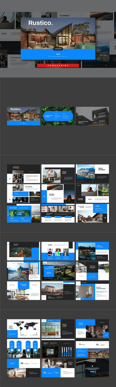 🔴时尚高端高品质商业商务powerpoint幻灯片演示模板（pptx）