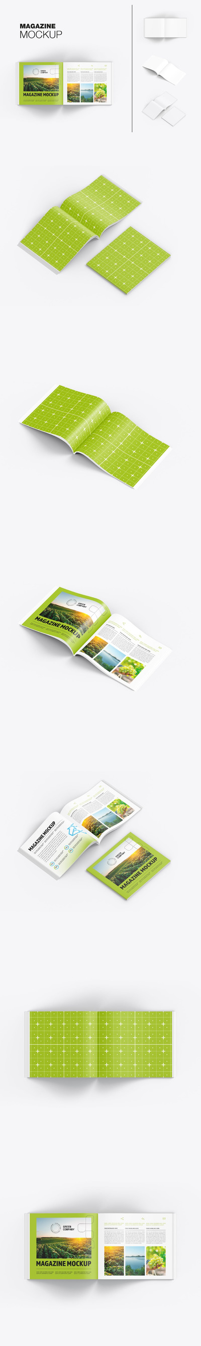 杂志实物模型样机 (PSD)