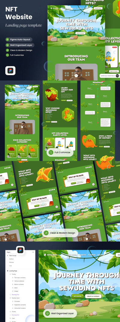 NFT着陆页网页模版 (FIG)