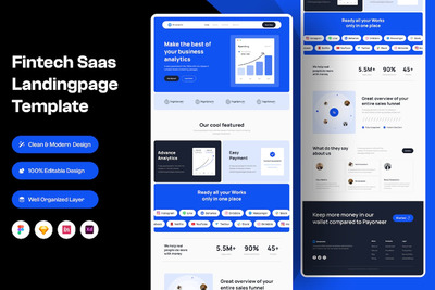 金融科技 Saas登录页 (FIG,SKETCH,XD)