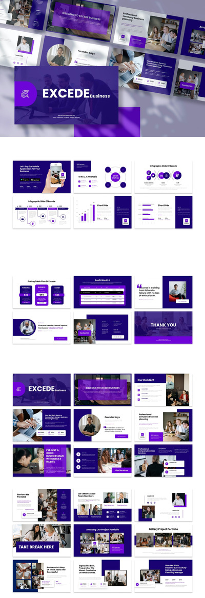 商务演示紫色ppt模板 (PPT,PPTX)