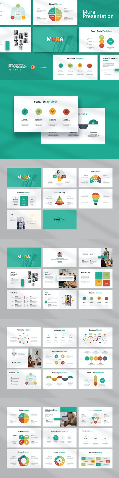 信息图数据演示ppt模板 (PPTX)