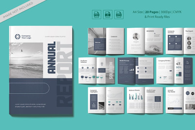 🔴时尚高端多格式的好品质年度报告大数据宣传册画册杂志设计模板-AI,EPS,PSD