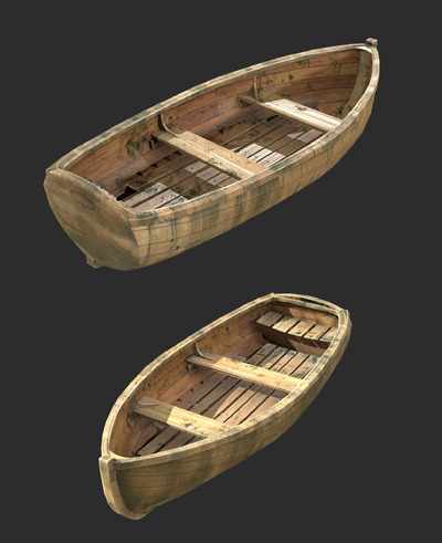 木船3D模型（OBJ,FBX,MAX）