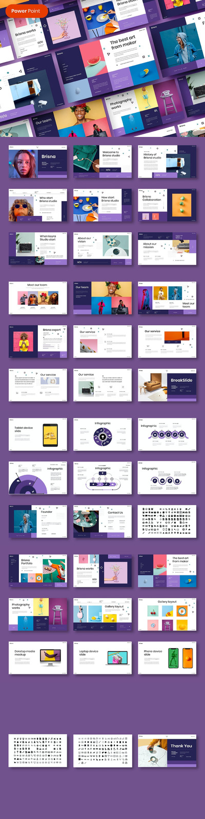 🔴时尚高端多用途的高品质PowerPoint幻灯片演示模板（pptx）
