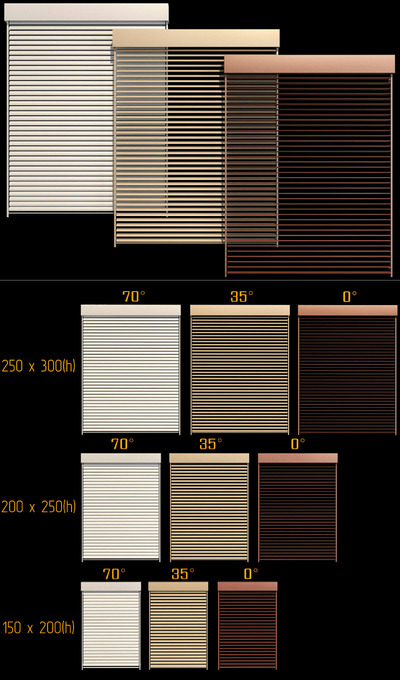 门窗用金属百叶窗3D模型（OBJ,MAX）