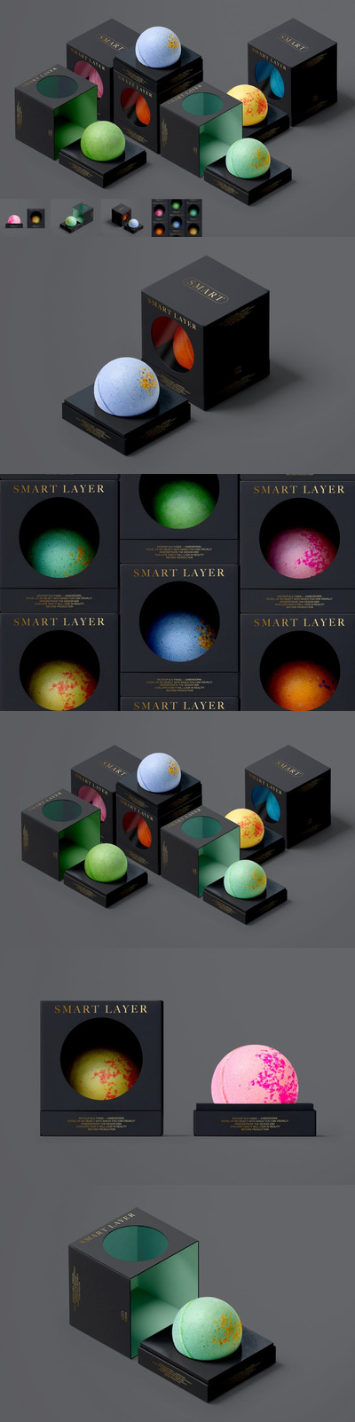 沐浴炸弹球外观设计样机集 (PSD)
