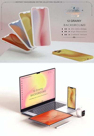 12颗粒抽象时尚背景 (JPG)