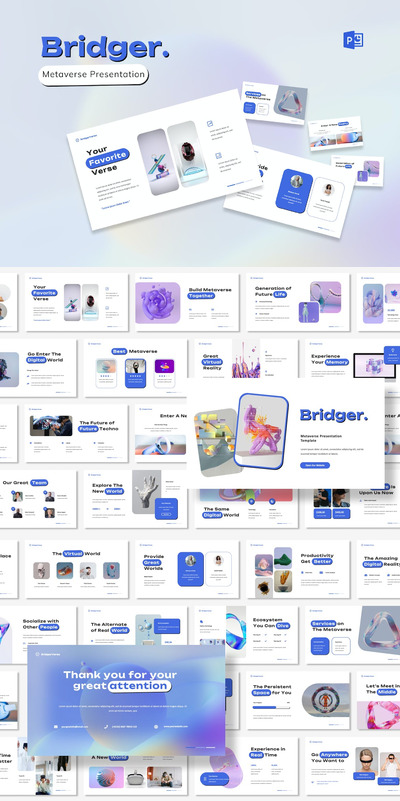 元宇宙未来概念ppt模板 (PPT,PPTX)