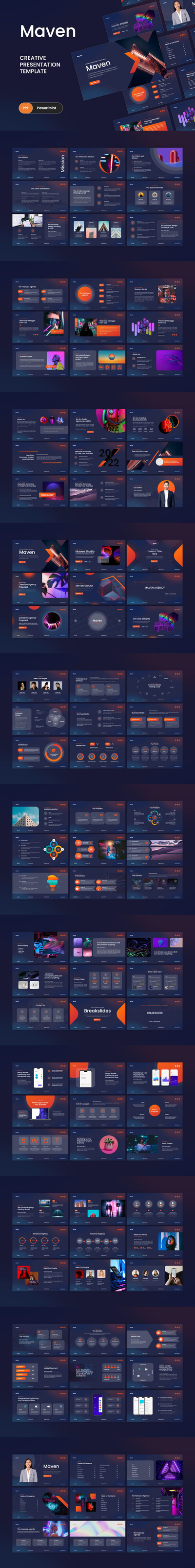 数据驱动商业决策ppt模板 (PPTX)