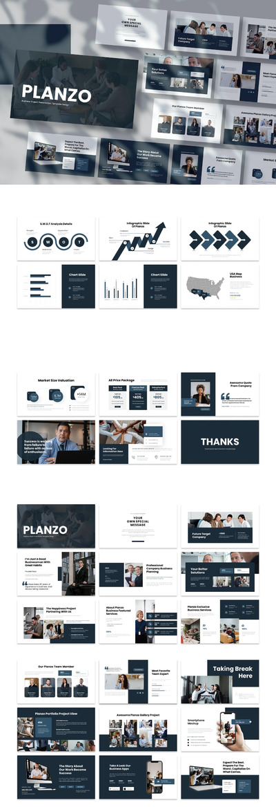 🔴高品质的时尚高端商业商务演示PowerPoint幻灯片演示模板（pptx）