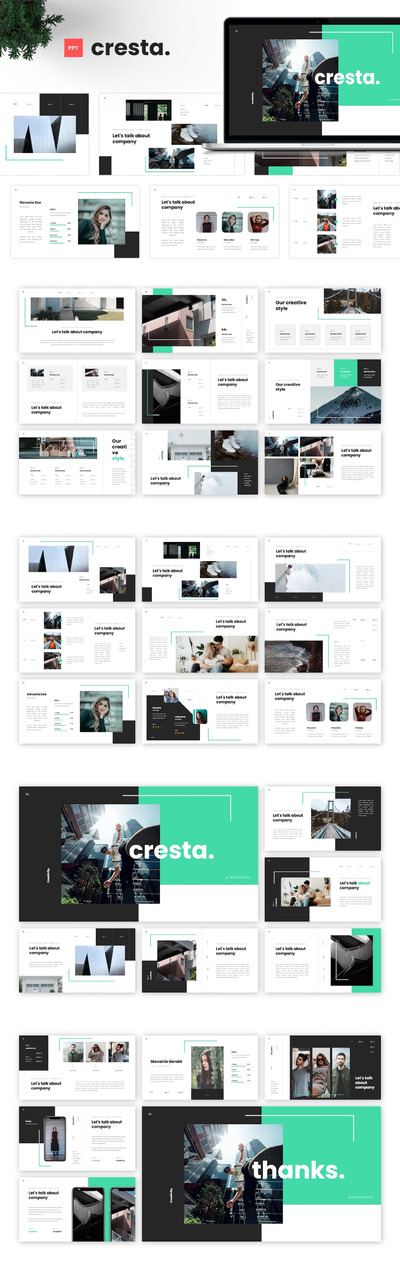 🔴简约时尚高端多用途的创意PowerPoint幻灯片演示模板（pptx）