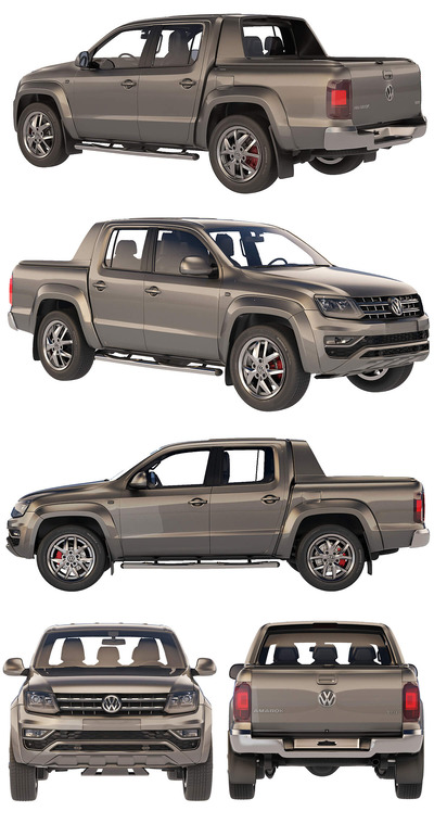 2019大众Volkswagen Amarok皮卡车3D模型（OBJ,FBX,MAX）