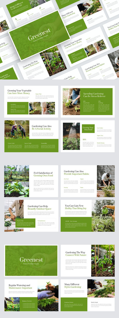 最环保-园艺业务 PPT模版 (PPTX)