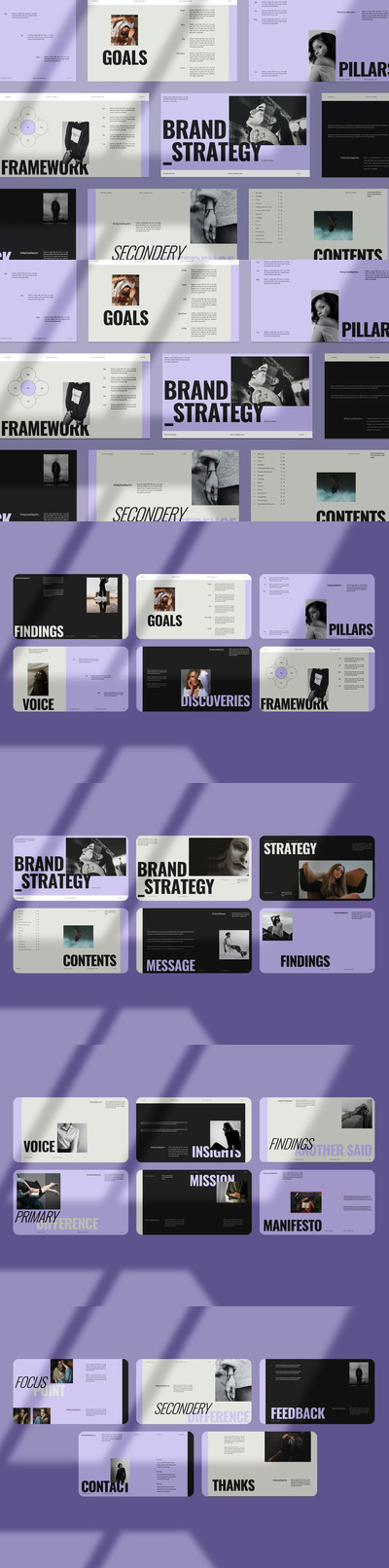 品牌战略展示PPT模版 (PPTX)