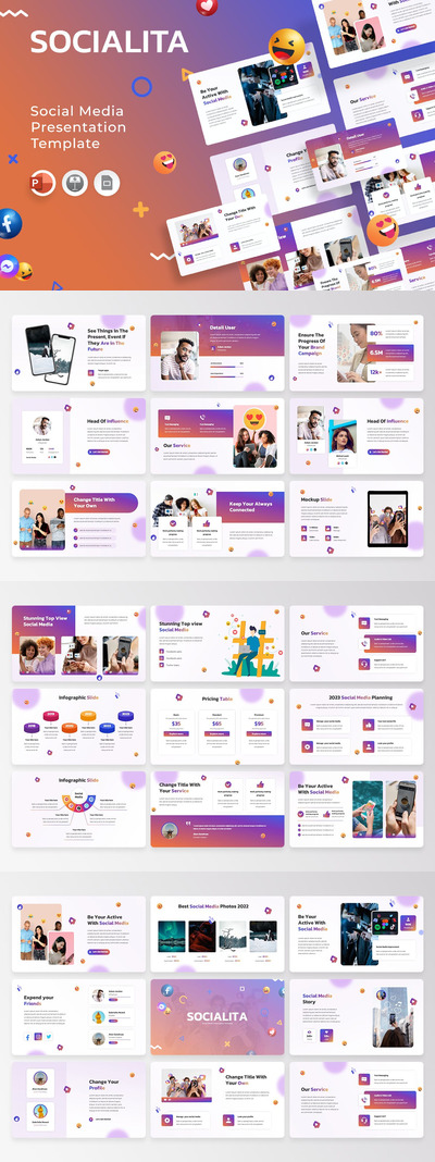 社交媒体用户分析ppt演示文稿 (PPTX)