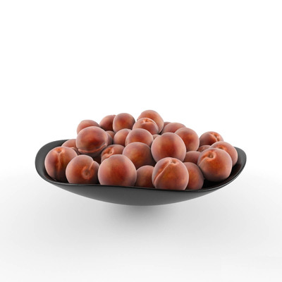 果盘中的桃子3D模型（OBJ,MAX）