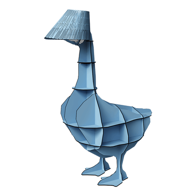 ibride Junon鹅灯 带台灯的边桌条几3D模型（OBJ,FBX,MAX）