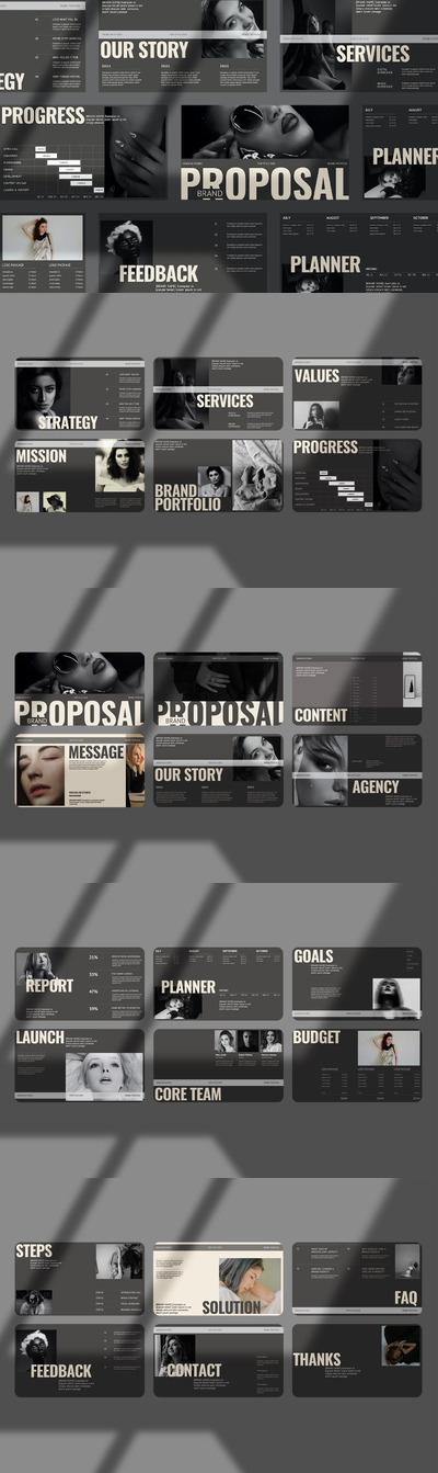 品牌提案演示模板PPT模版 (PPTX)