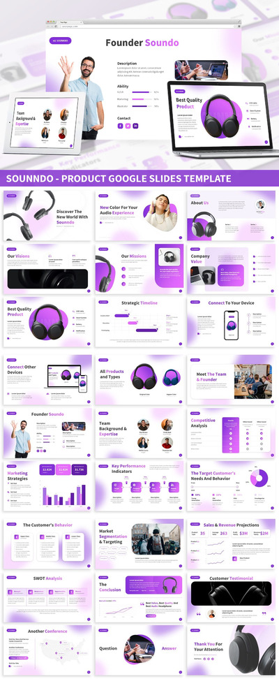 产品展示&业务介绍PPT模版 (PPTX)