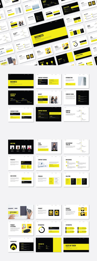 业务演示项目提案PPT模版 (PPTX)