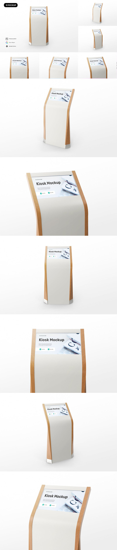 智能自助机器屏幕展示样机 (PSD)