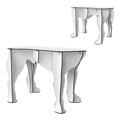 ibride Rex猎犬长凳3D模型（OBJ,FBX,MAX）