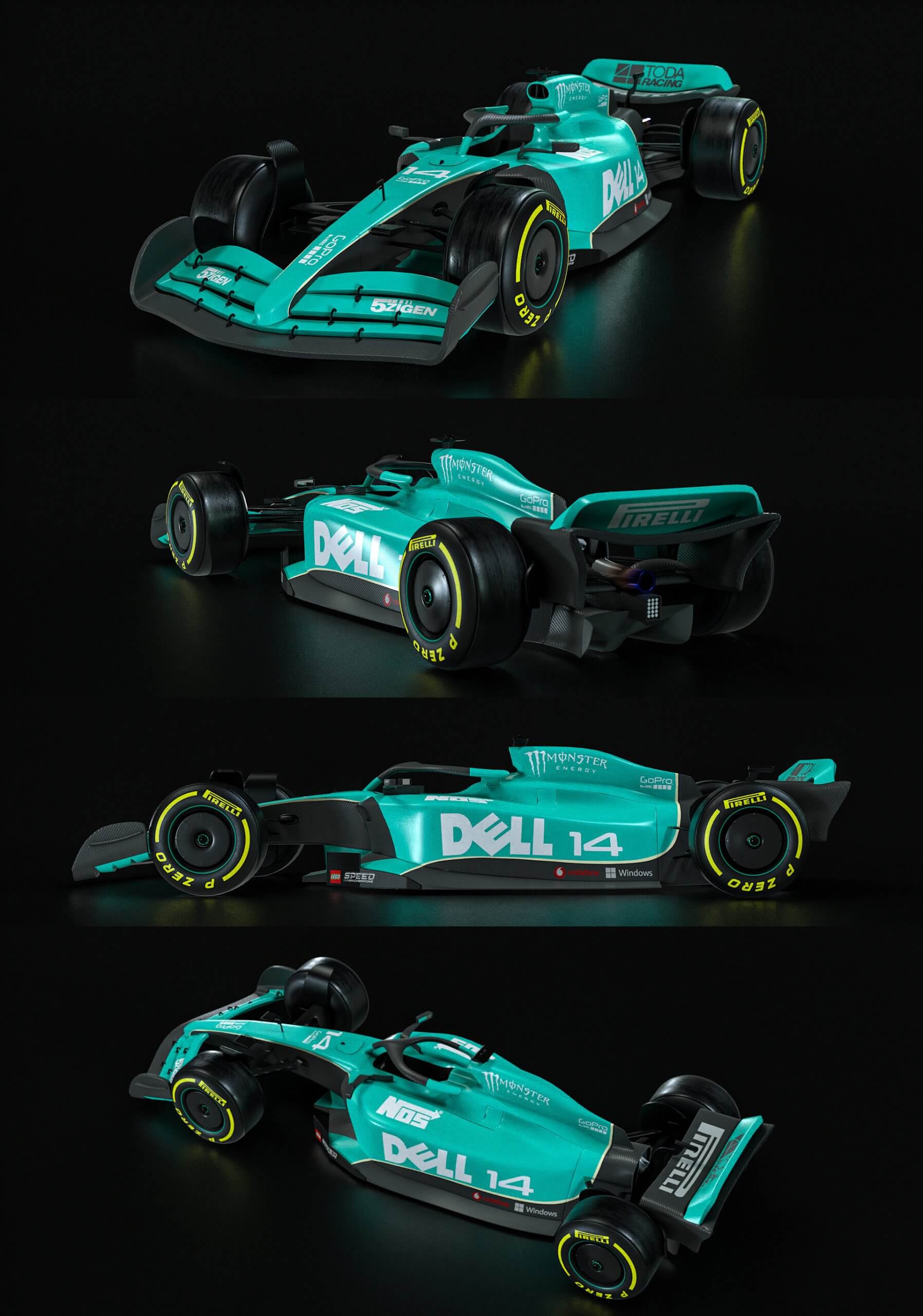 2022 Formula方程式赛车3D模型（OBJ,FBX,MAX）