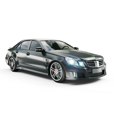 奔驰Mercedes Brabus E V12 Coupe轿跑车3D模型（OBJ,FBX,MAX）