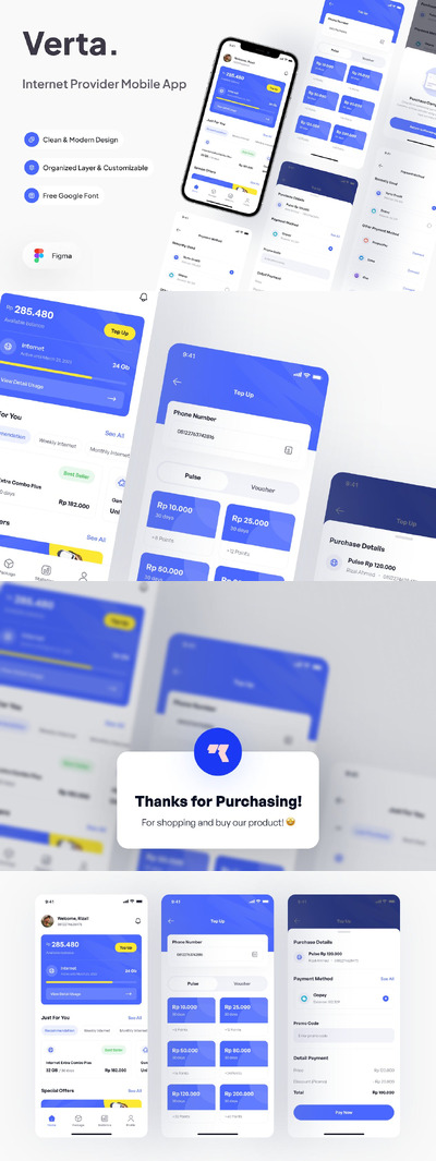 服务充值中心APP UI KIT (FIG)