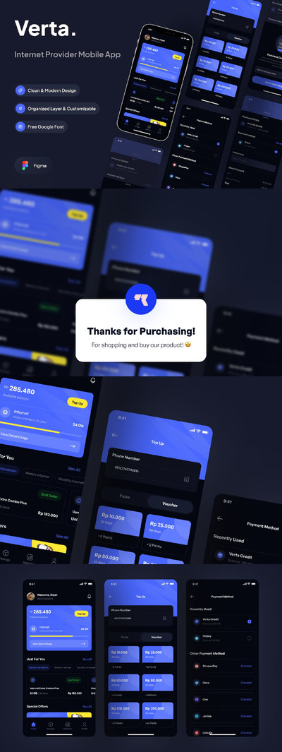 充值优惠券代金券 APP UI KIT (FIG)