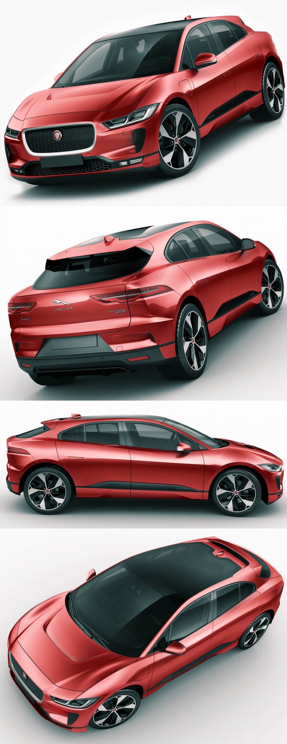 2019捷豹Jaguar I-Pace汽车3D模型（OBJ,FBX,MAX,C4D,LWO）