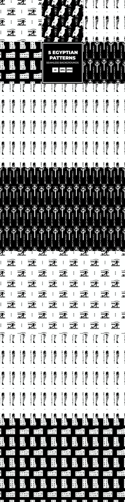 古埃及背景图案 (AI,EPS,JPG)