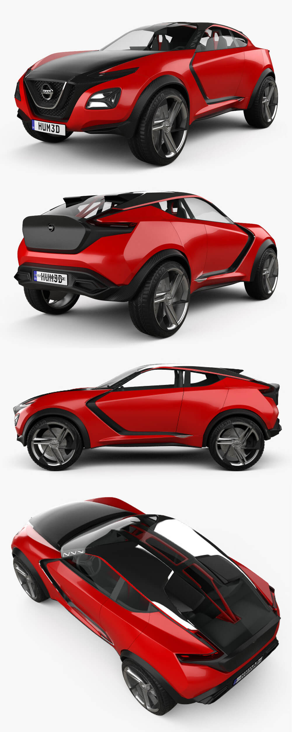 2015 Nissan Gripz概念车3D模型（OBJ,FBX,MAX）