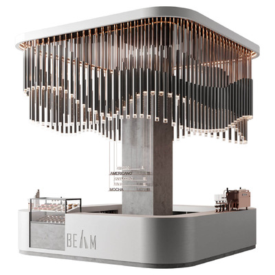 咖啡吧3D模型（FBX,MAX）