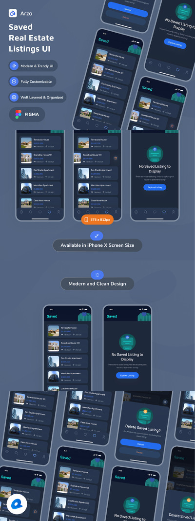 房地产 应用APP UI KIT (FIG)