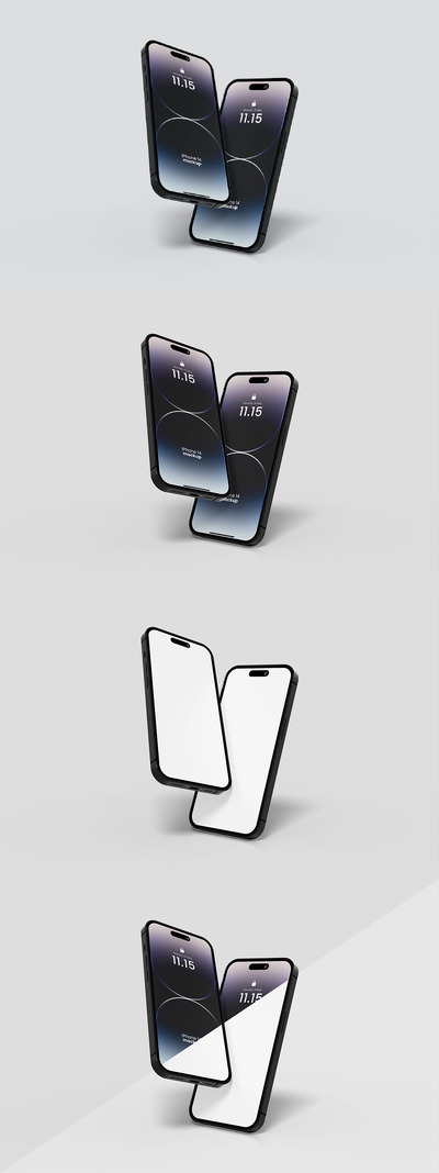 iPhone 14 手机UI展示样机 (PSD)