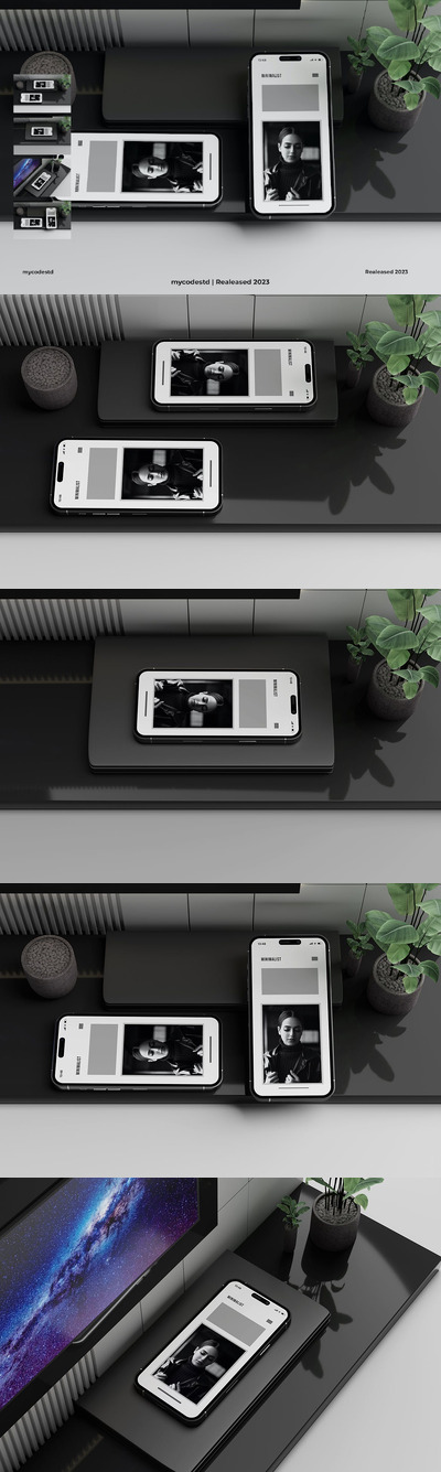 iPhone 14 Pro 手机UI展示样机 (PSD,PDF)