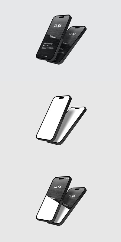 智能手机实物模型样机 (PSD,PDF)