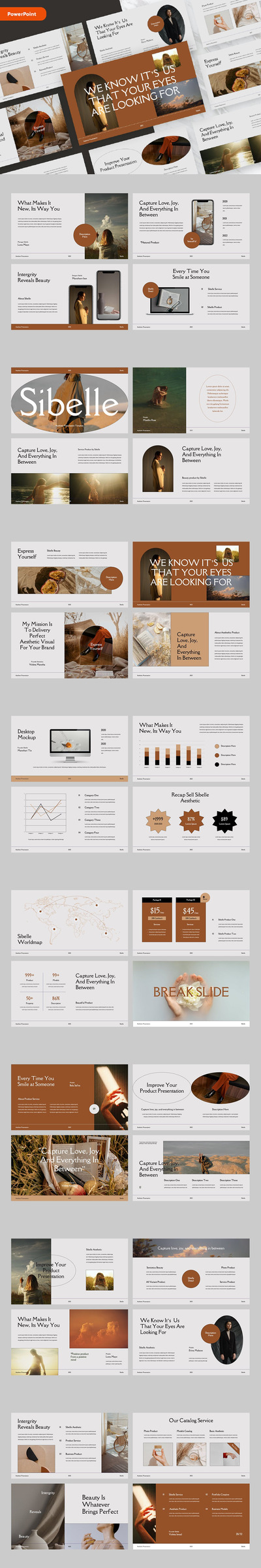 创意品牌时尚驱动力PPT模板 (PPTX)