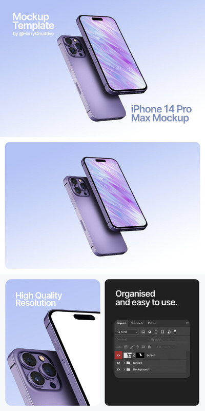 iPhone 手机样机 (PSD)