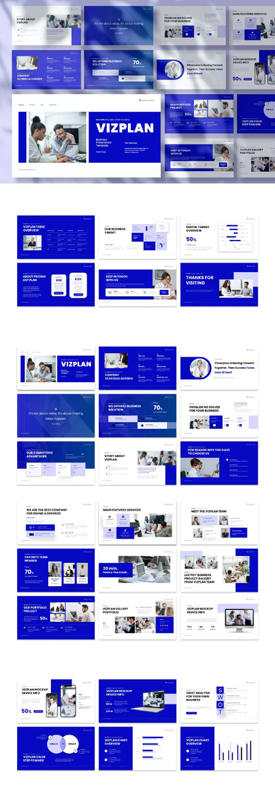 🔴时尚清新简约专业的高品质商业商务PowerPoint幻灯片演示模板（pptx）