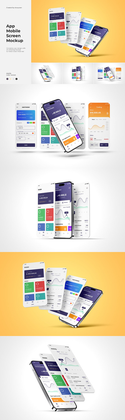 应用手机屏幕实物模型样机 (PSD)