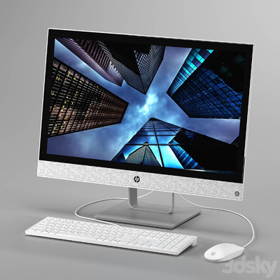 HP Pavilion一体机电脑3D模型（FBX,MAX）