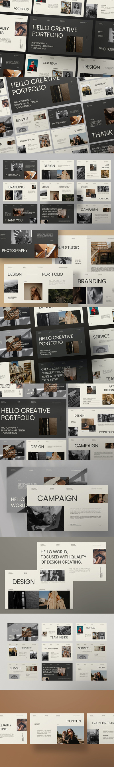 超现代和独特的设计PPT模版 (PPTX)