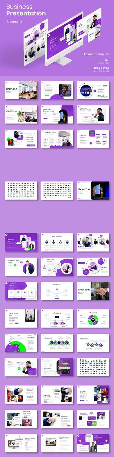 商业主题演讲keynote模版 (KEY)