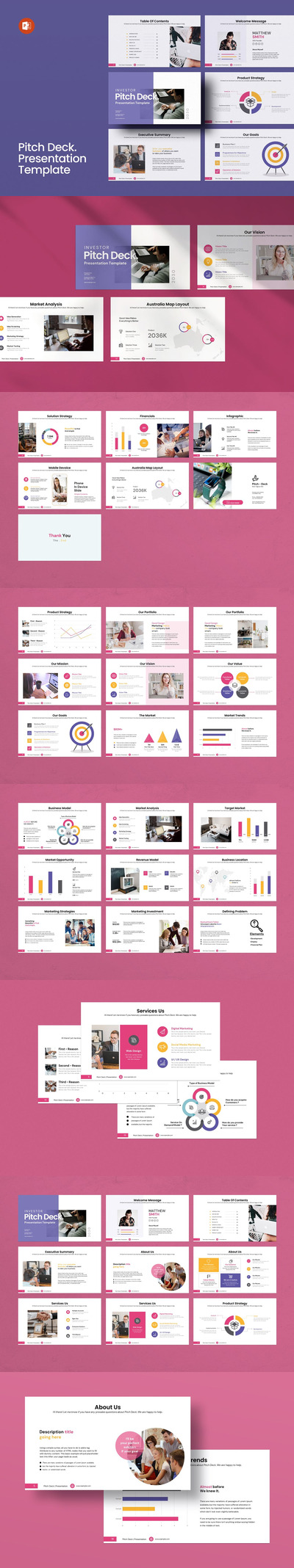 商业计划报告PPT模版 (PPTX)